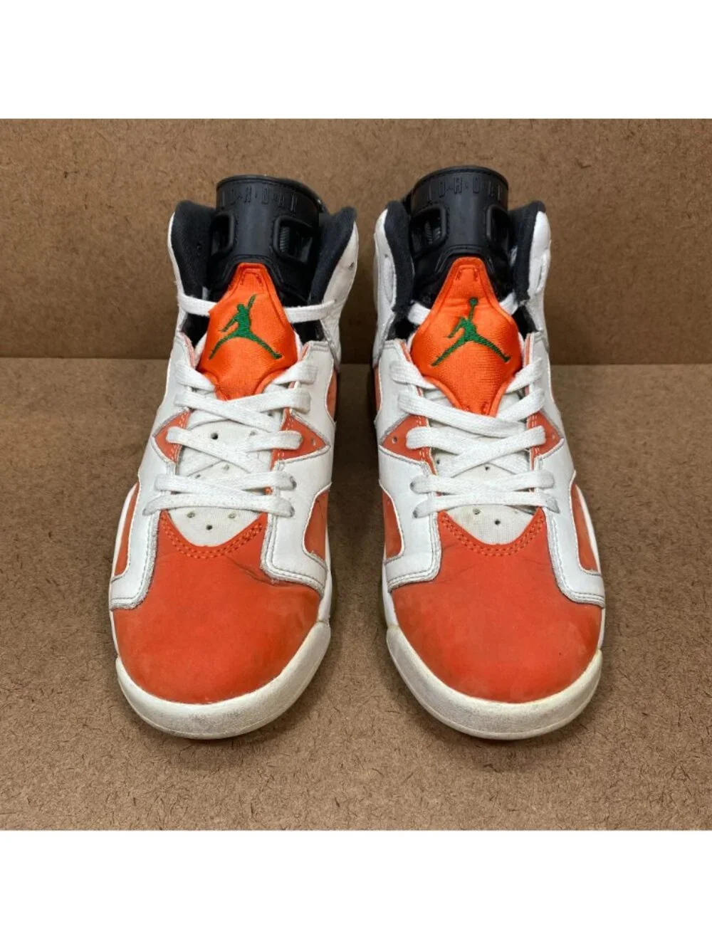 Air Jordan 6 Retro Gatorade White/Orange/Black Youth Sneakers Size 5Y